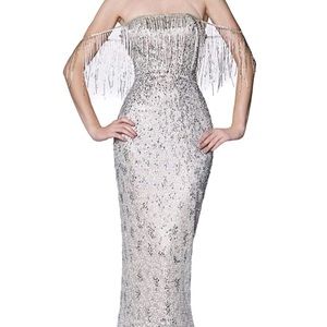 Women,formal all over rhinestone lace special Occasion prom dress